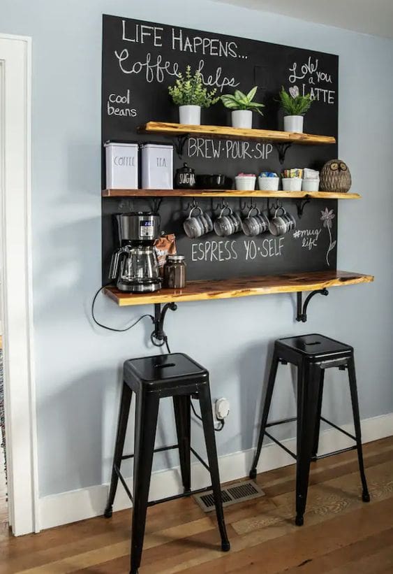 40 Coffee Bar Ideas to Espresso Your Style at Home 41 40 Coffee Bar Ideas to Espresso Your Style at Home 86c5a82915405f07ca65a85d61e833b7 coffee bar ideas