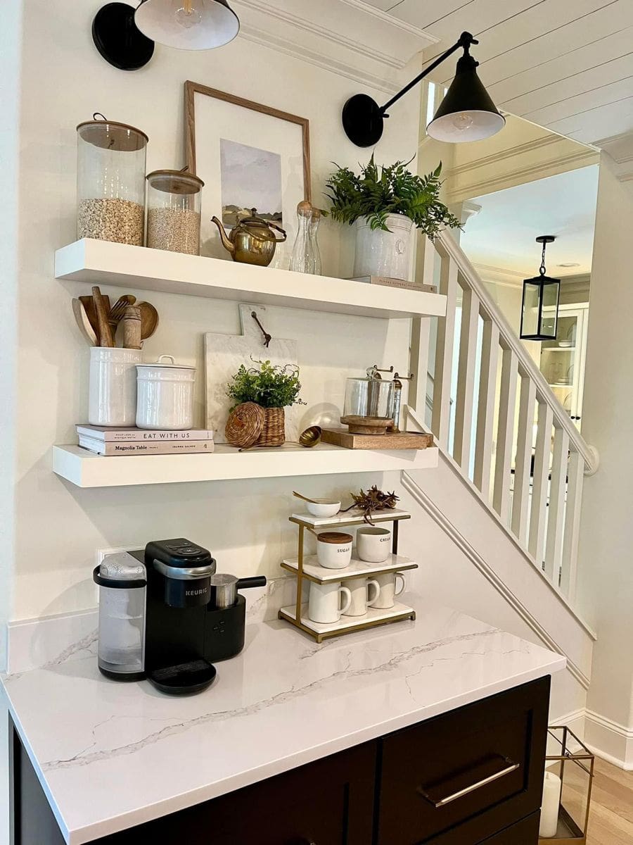 40 Coffee Bar Ideas to Espresso Your Style at Home 25 40 Coffee Bar Ideas to Espresso Your Style at Home c197b77b00f271232f8127855e22316c coffee bar ideas