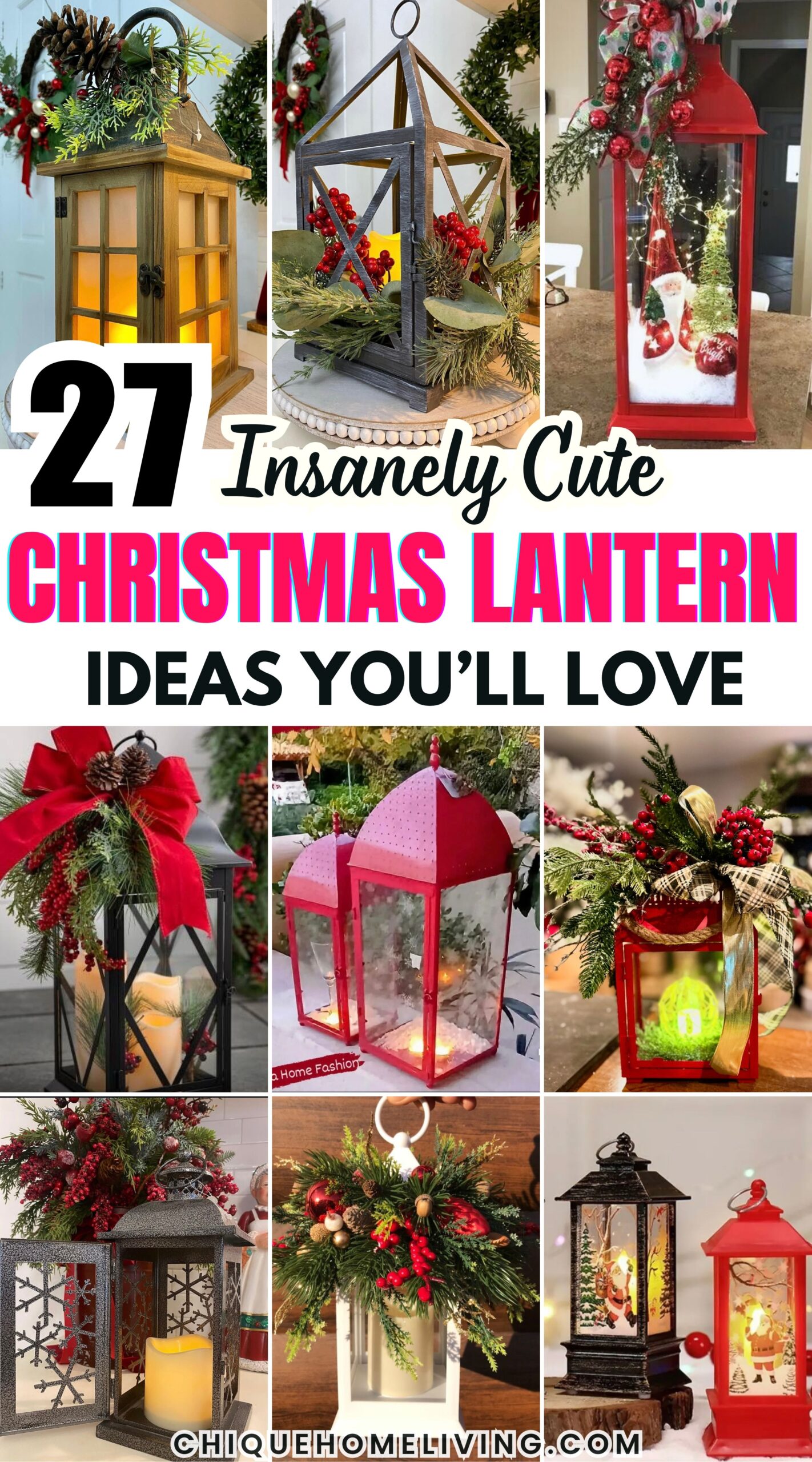 27 Christmas Lantern Ideas for a Warm and Magical Glow 59 27 Christmas Lantern Ideas for a Warm and Magical Glow christmas lantern scaled Christmas Lantern Ideas