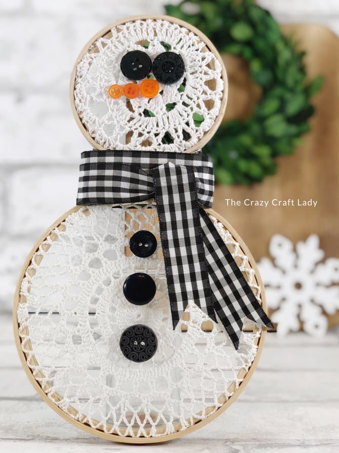 32 Best Winter Craft Ideas for Adults to Try This Season 68 32 Best Winter Craft Ideas for Adults to Try This Season Embroidery Hoop Snowman Craft Winter Craft Ideas for Adults