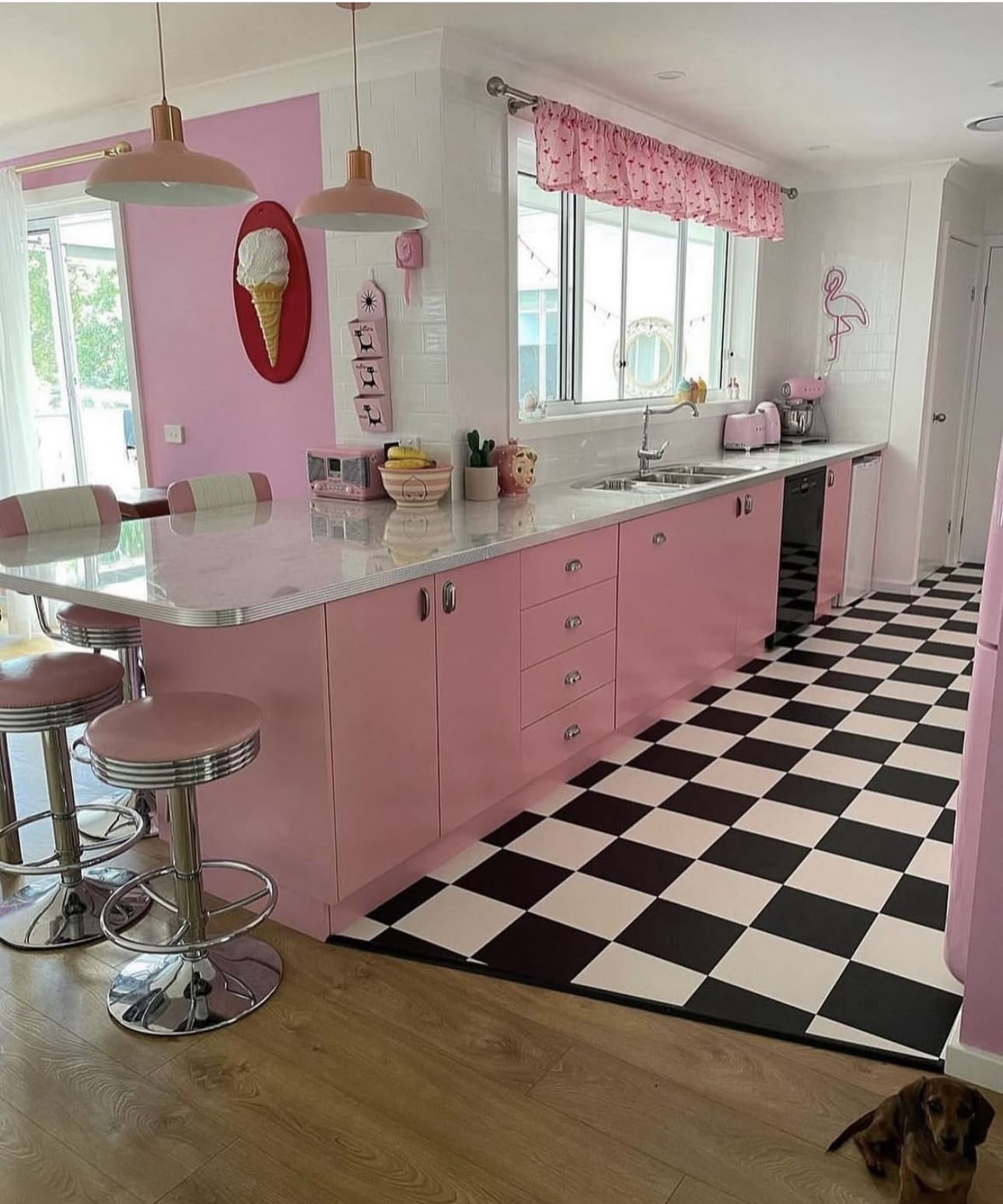 35 Stunning Pink Kitchen Design Ideas to Inspire You 104 35 Stunning Pink Kitchen Design Ideas to Inspire You IMG 1246 Pink Kitchen Design Ideas