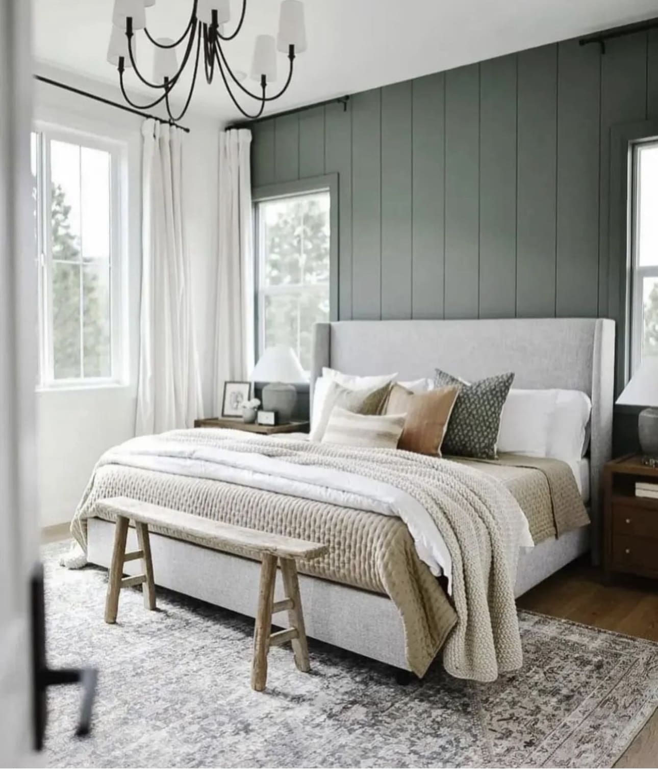 45 Elegant Sage Green Bedroom Ideas for a Soothing Ambiance 125 45 Elegant Sage Green Bedroom Ideas for a Soothing Ambiance Sage Green Bedroom Wood Panels