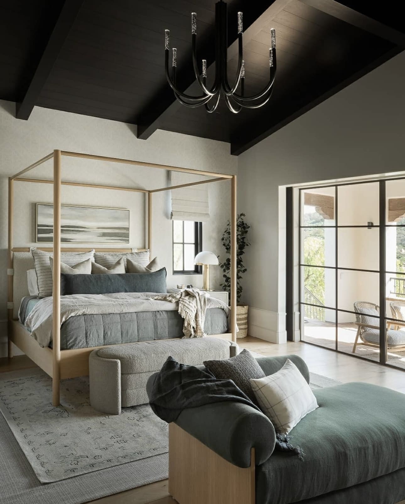 45 Elegant Sage Green Bedroom Ideas for a Soothing Ambiance 123 45 Elegant Sage Green Bedroom Ideas for a Soothing Ambiance Dark Ceiling Bedroom