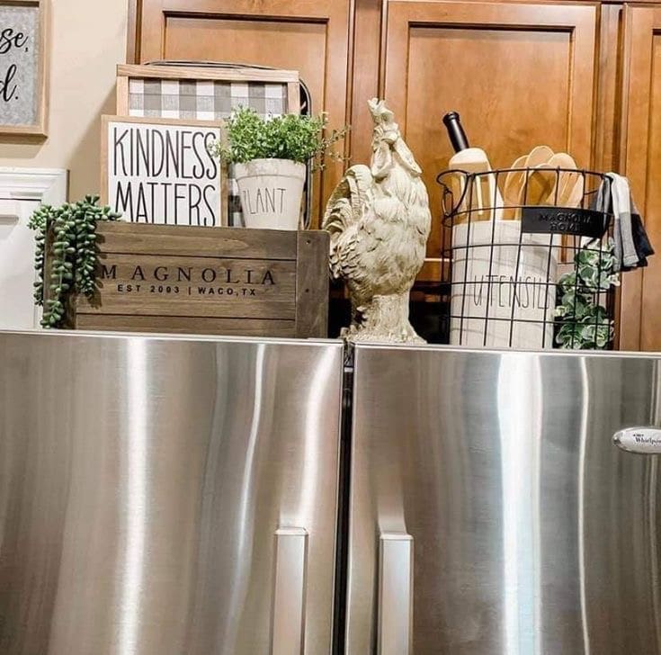 24 Genius Top of Fridge Decor Ideas You'll Love 58 24 Genius Top of Fridge Decor Ideas You'll Love IMG 3259 Top of Fridge Decor Ideas