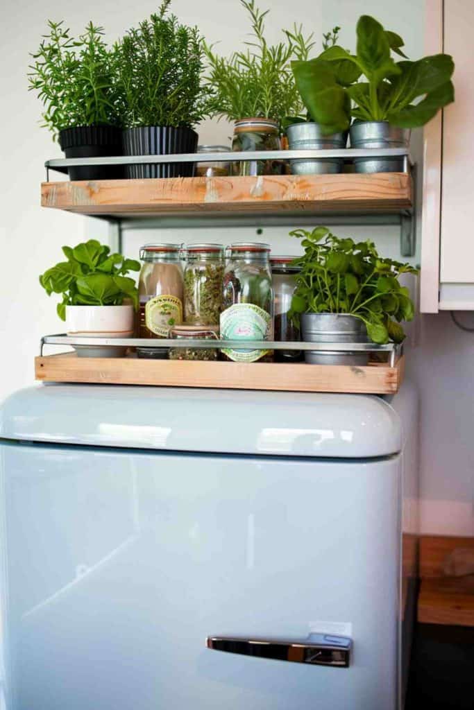 24 Genius Top of Fridge Decor Ideas You'll Love 55 24 Genius Top of Fridge Decor Ideas You'll Love Top of the Fridge Decor 2 683x1024 1 Top of Fridge Decor Ideas