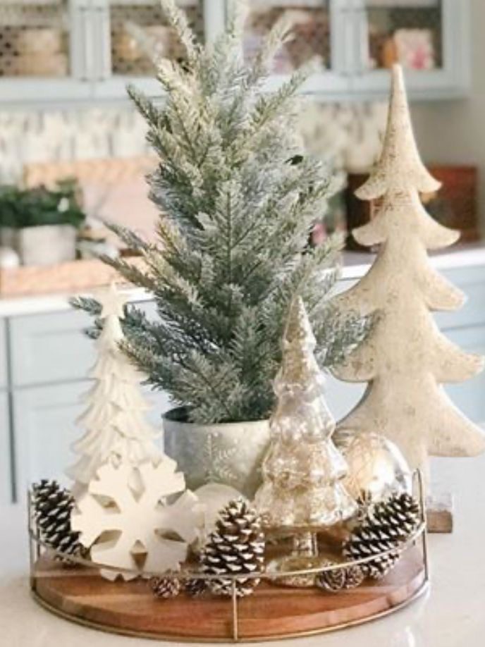 30 Winter Tray Decor Ideas to Cozy Up Your Space 82 30 Winter Tray Decor Ideas to Cozy Up Your Space winter tray IMG 0671 Winter Tray Decor