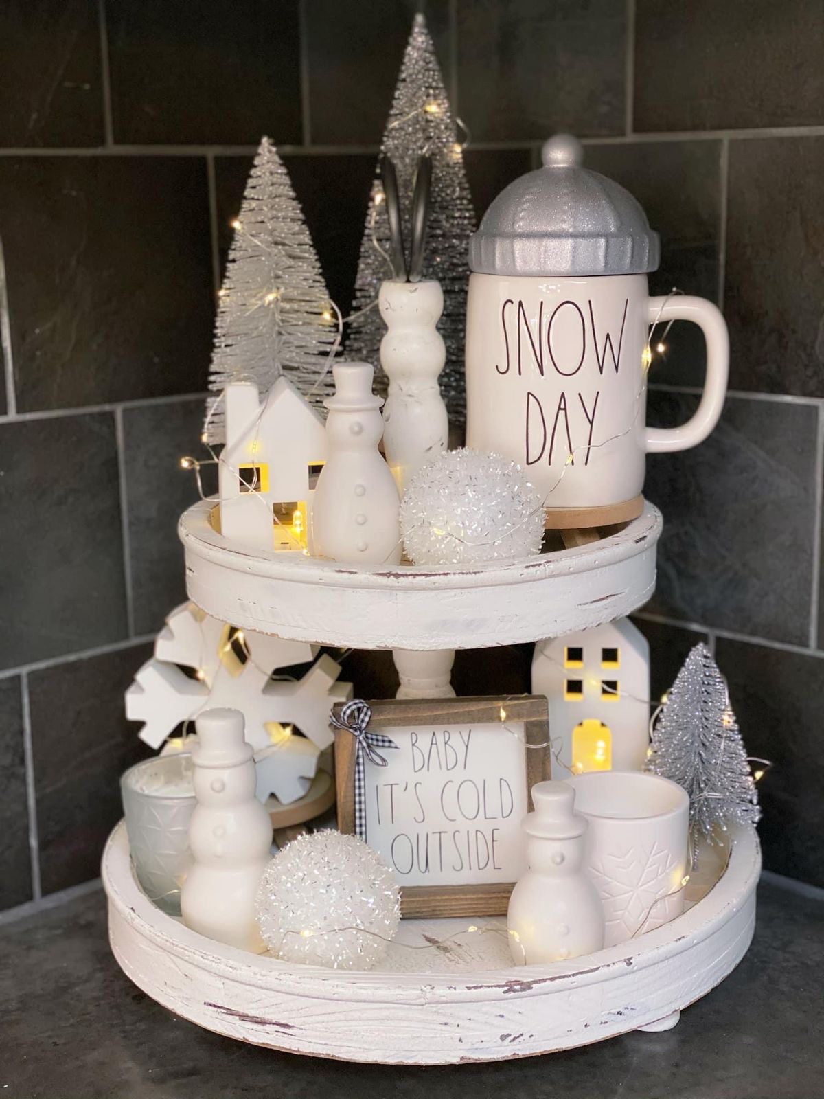 30 Winter Tray Decor Ideas to Cozy Up Your Space 79 30 Winter Tray Decor Ideas to Cozy Up Your Space winter tray IMG 0678 Winter Tray Decor