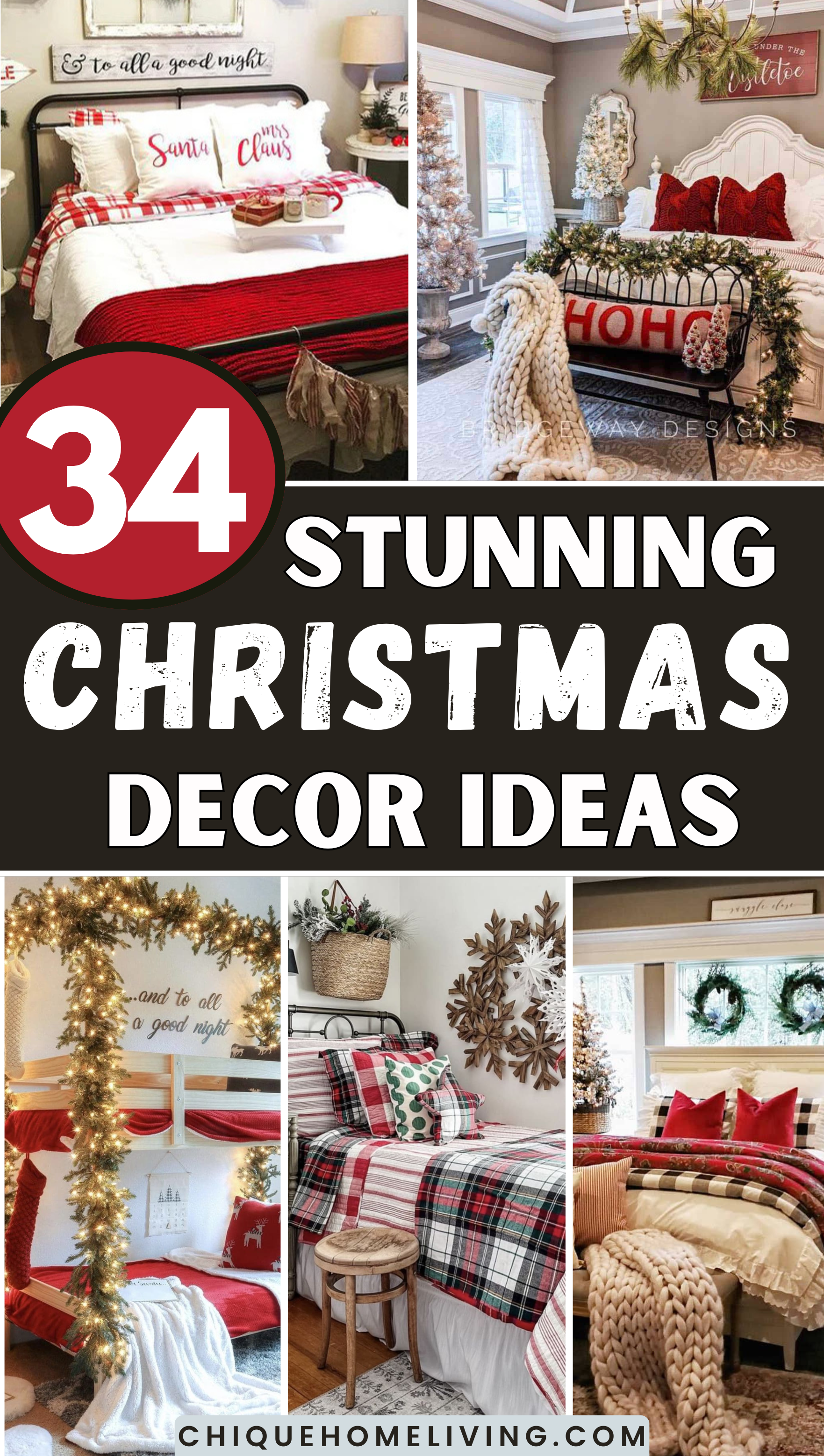 34 Cozy Christmas Bedroom Decor Ideas for a Festive Feel 71 34 Cozy Christmas Bedroom Decor Ideas for a Festive Feel Christmas bedroom ideas Christmas Bedroom Decor Ideas