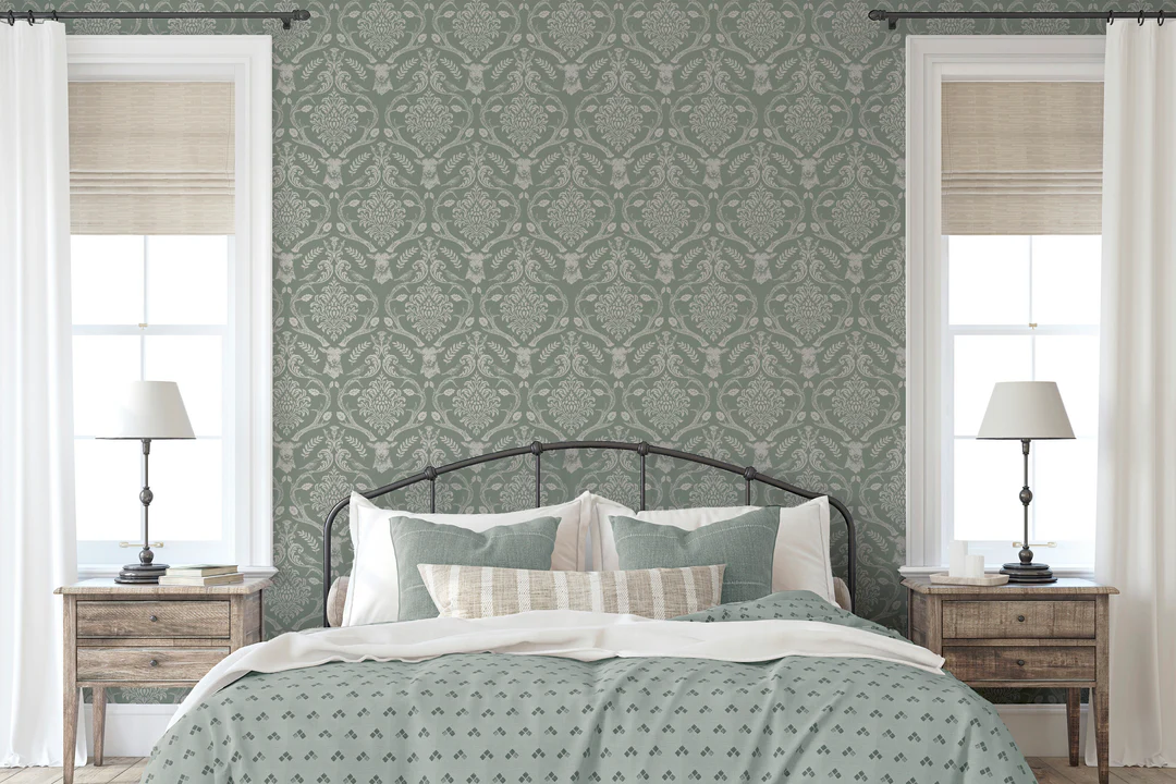 45 Elegant Sage Green Bedroom Ideas for a Soothing Ambiance 109 45 Elegant Sage Green Bedroom Ideas for a Soothing Ambiance Sage Green Bedroom Wallpaper